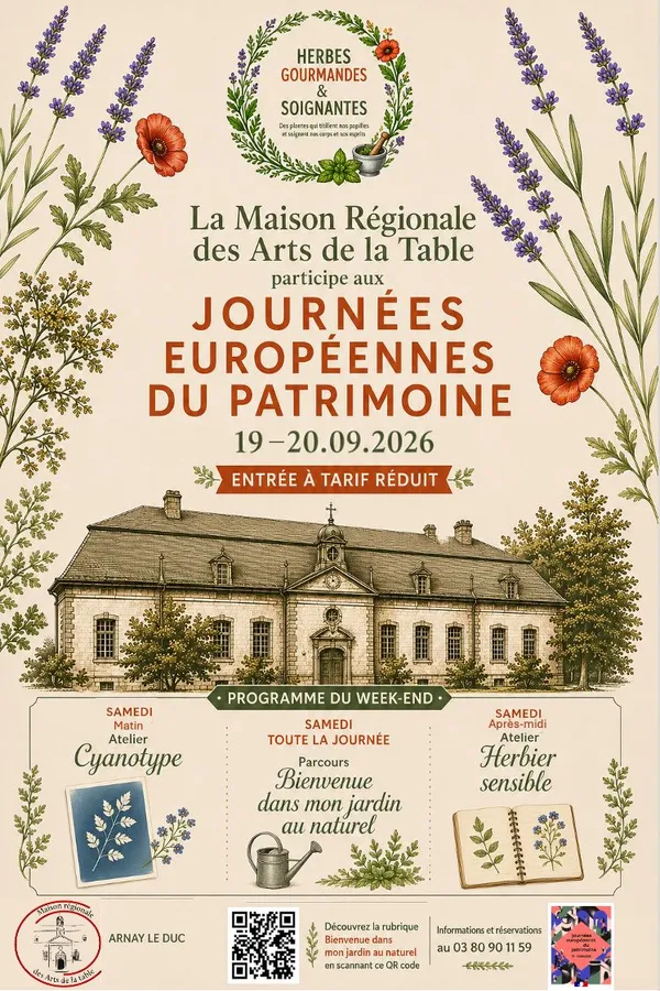 Les Journées du Patrimoine à la Maison Régionale des Arts de la Table