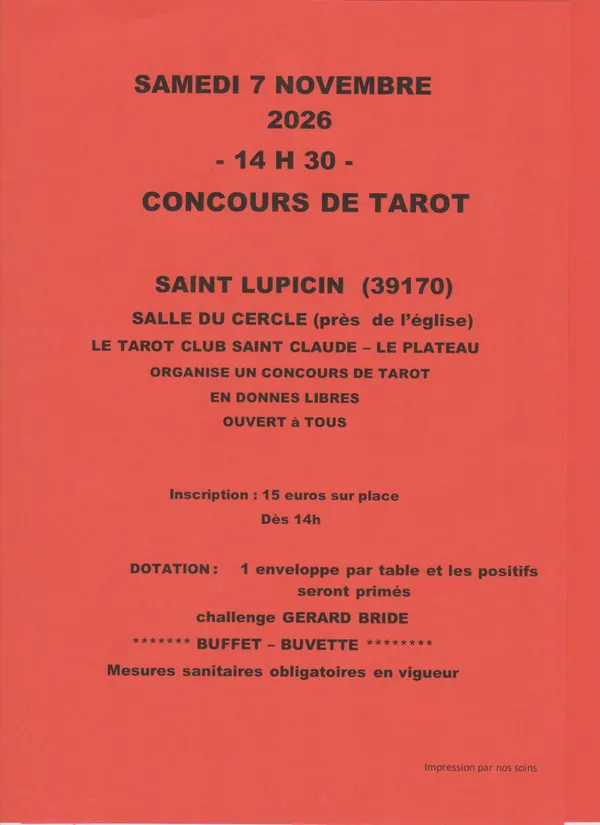 CONCOURS DE TAROT