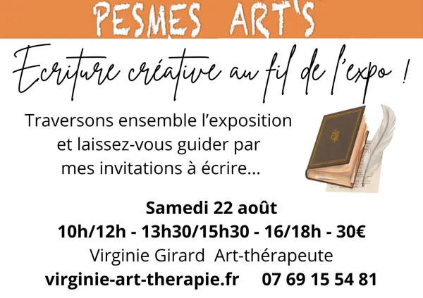 Écriture créative au fil de l'exposition Pesmes Art's