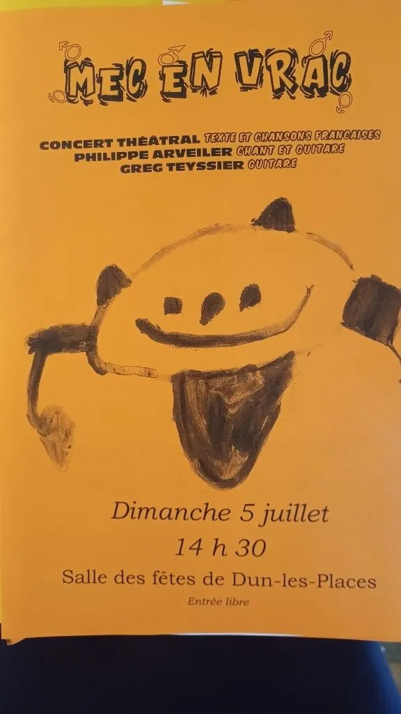 Concert théâtral "Mec en vrac"