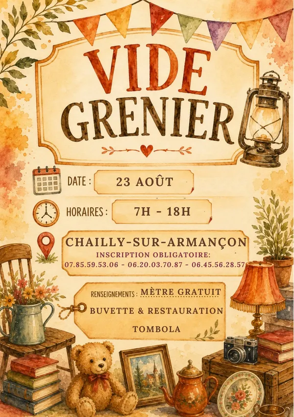 Vide-grenier- Chailly sur Armançon