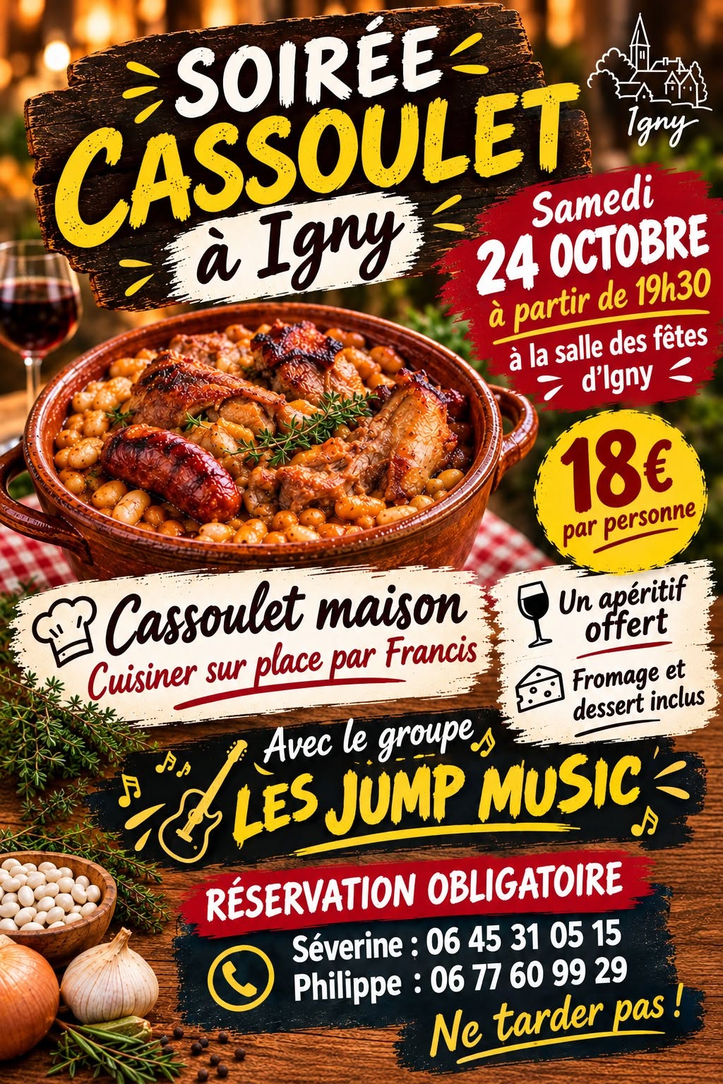 Soirée cassoulet maison
