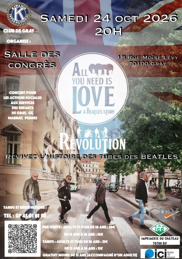 Concert Révolution : All you need is love a Beatles story