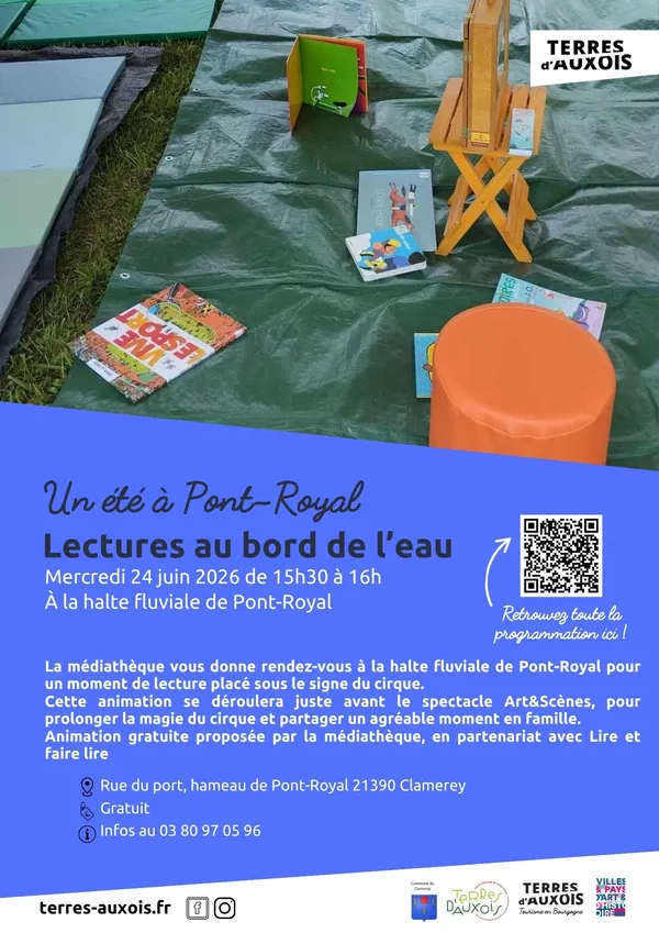 Lectures au bord de l’eau : le cirque s’invite à la halte fluviale !