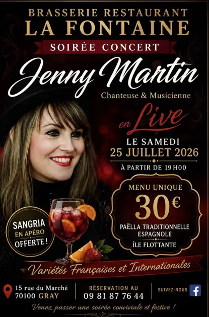 Soirée concert - Jenny Martin