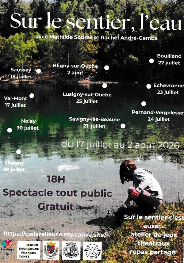 Sur le sentier, l'eau-Bligny sur Ouche