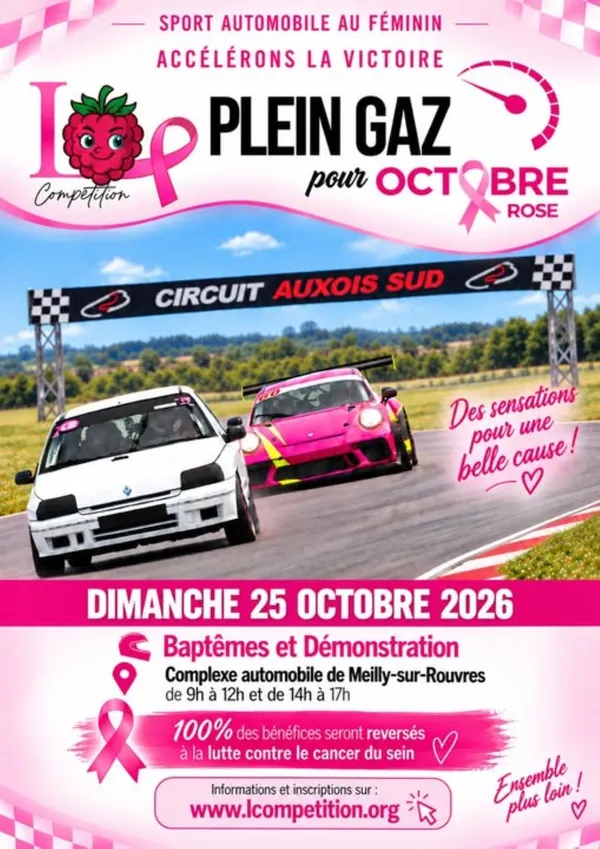 Journée Octobre Rose 100% féminine au Circuit de l'Auxois