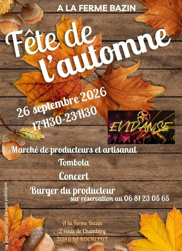 Fête de l'Automne à la Ferme Bazin