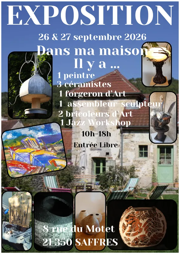 EXPOSITION "Dans ma Maison, il y a" peinture, céramique