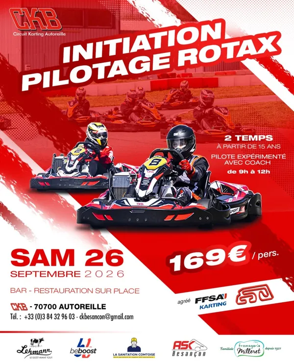Initiation pilotage rotax au karting CKB