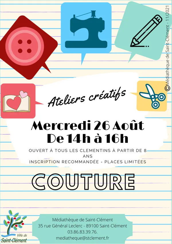 Atelier : réalisation d'une pochette ou d'un étui à lunettes en recyclant une cravate
