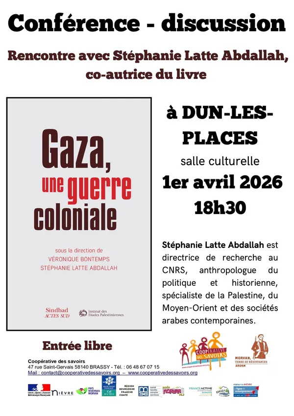 Gaza une guerre coloniale : conférence et discussion