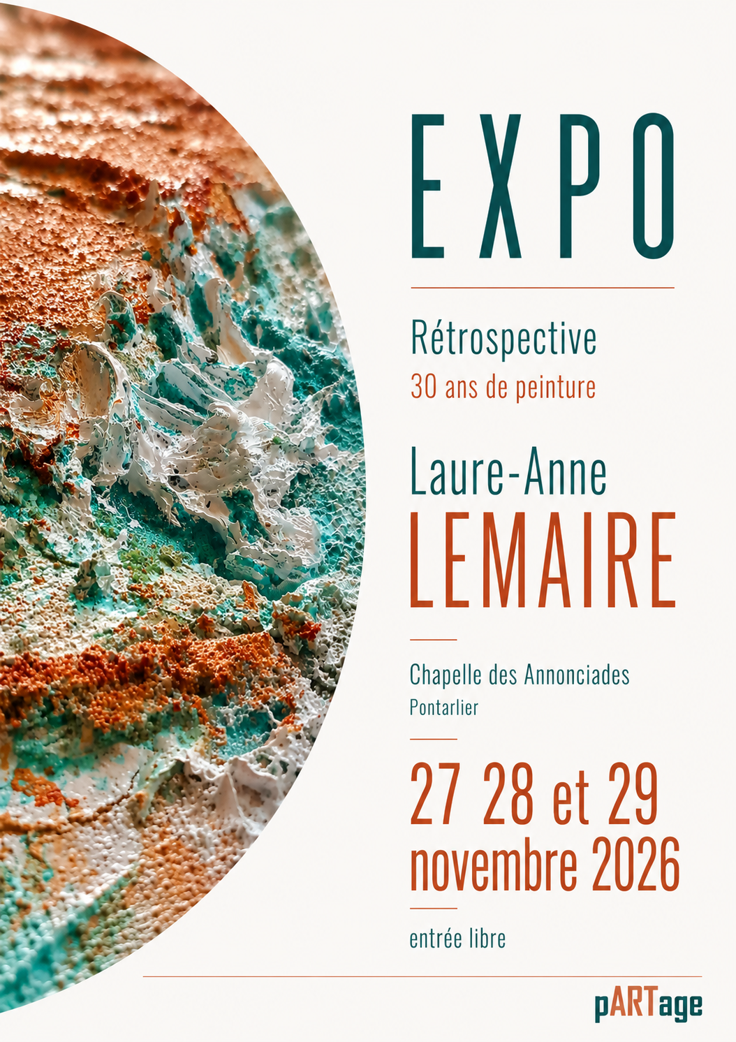 EXPOSITION Rétrospective 30 ans de peinture