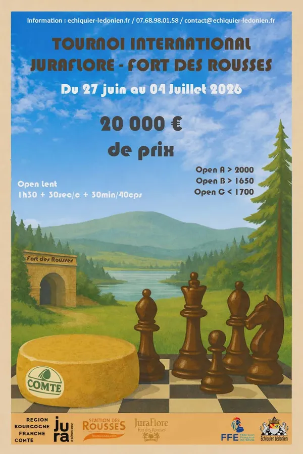 Tournoi international d'échecs JuraFlore - Fort des Rousses