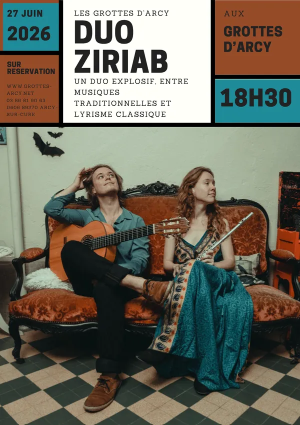 Les concerts des grottes d'Arcy : Duo Ziriab