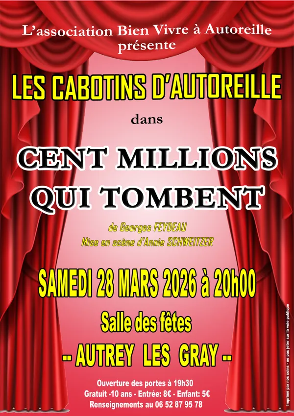 Les cabotins d'Autoreille : Cent millions qui tombent