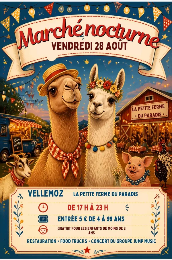 Marché nocturne à Vellemoz
