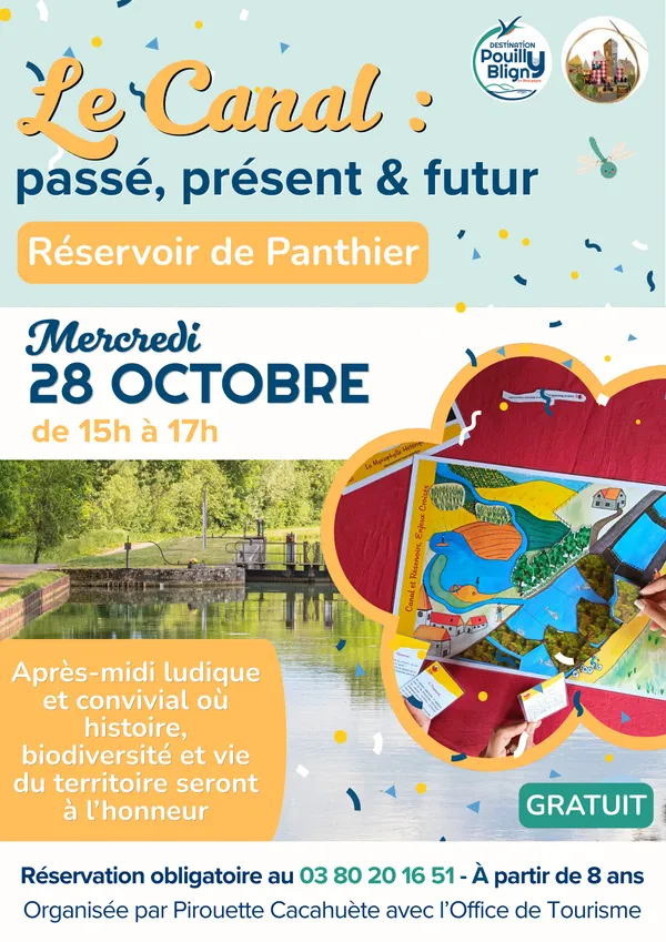 Animation "Le canal, Passé, Présent, Futur" - Réservoir de Panthier