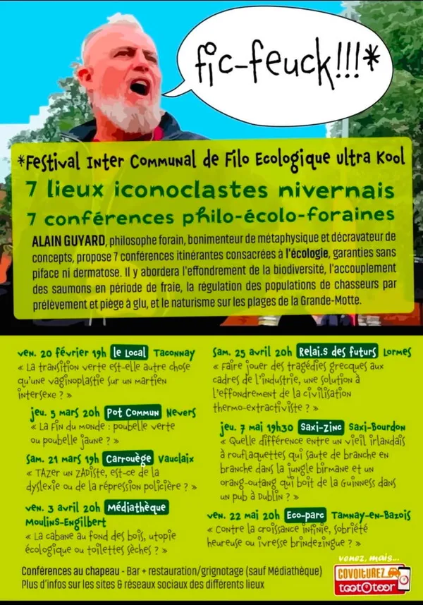 Conférence philo : "La cabane au fond des bois, utopie écologique ou toilettes sèches ?"