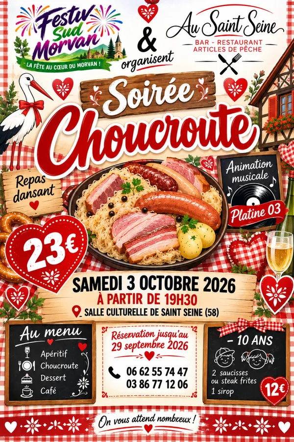 Repas dansant : Soirée Choucroute