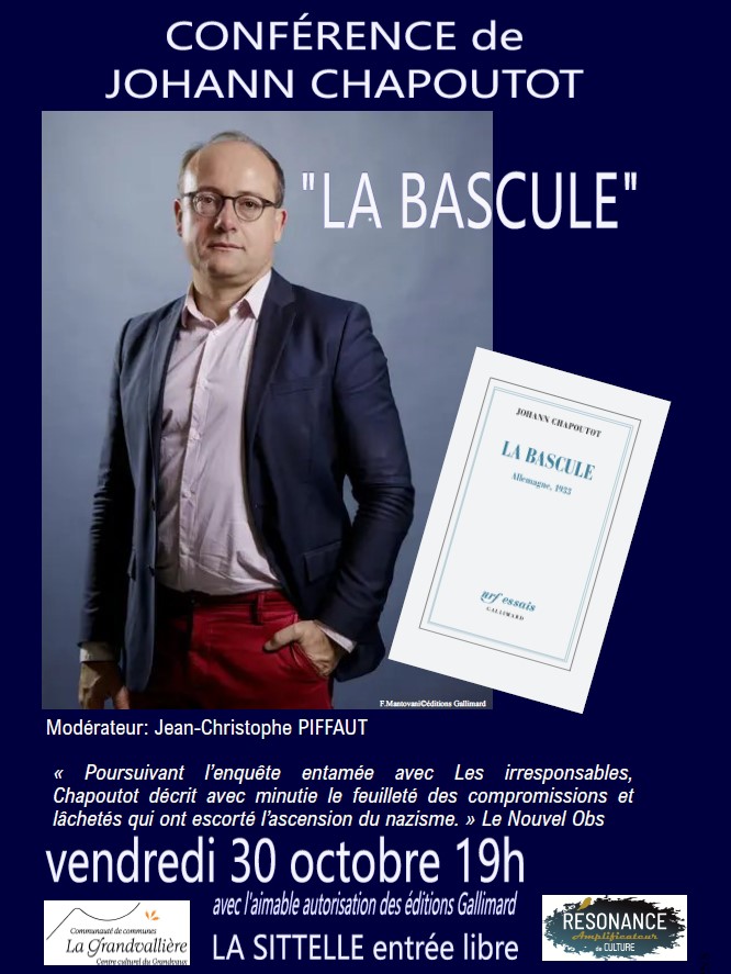 Conférence thématique les années 30 - "La Bascule"