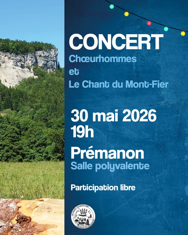Concert Choeurhommes  et Le chant du Mont Fier