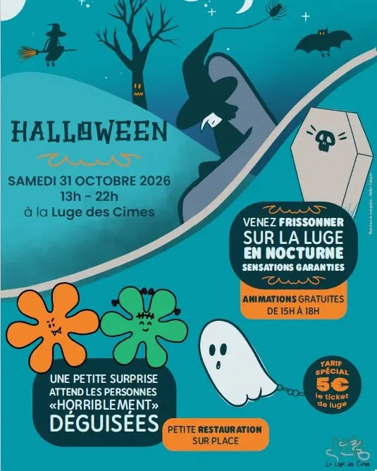 Halloween à la luge des cimes
