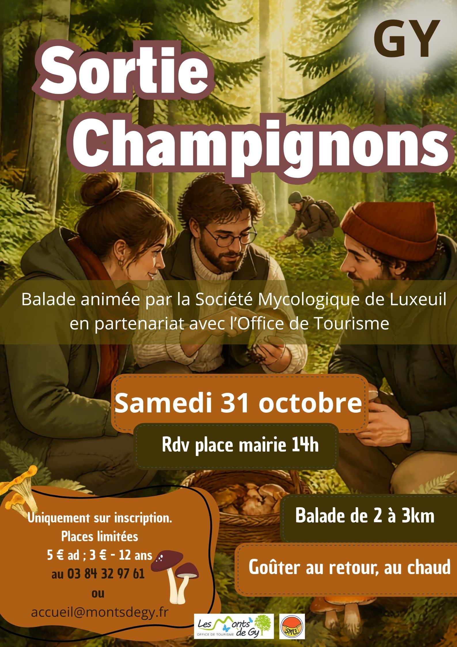Sortie champignons à Gy