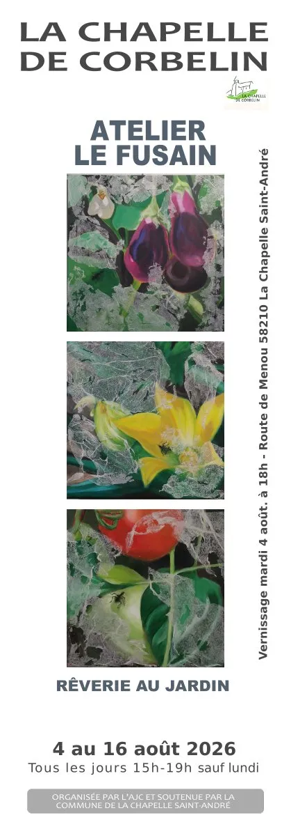Exposition "Rêverie au jardin" - Atelier le Fusain