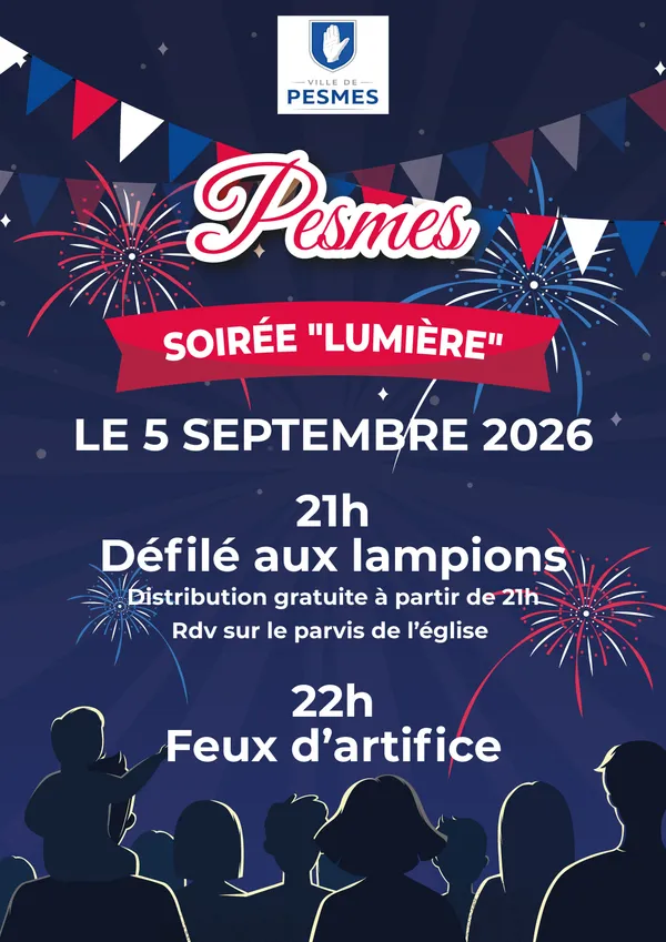 Défilé aux lampions et feu d'artifice