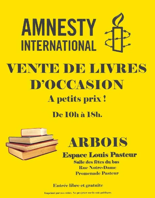 Bourse aux livres d'Amnesty International