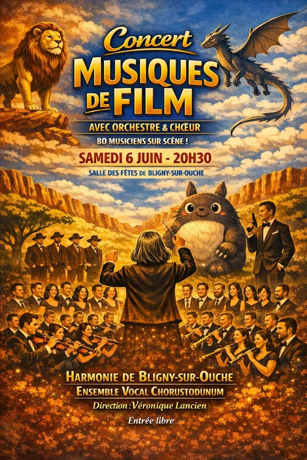 Concert de l' Harmonie de Bligny-sur-Ouche et l'Ensemble Vocal Chorustodunum- Bligny sur Ouche