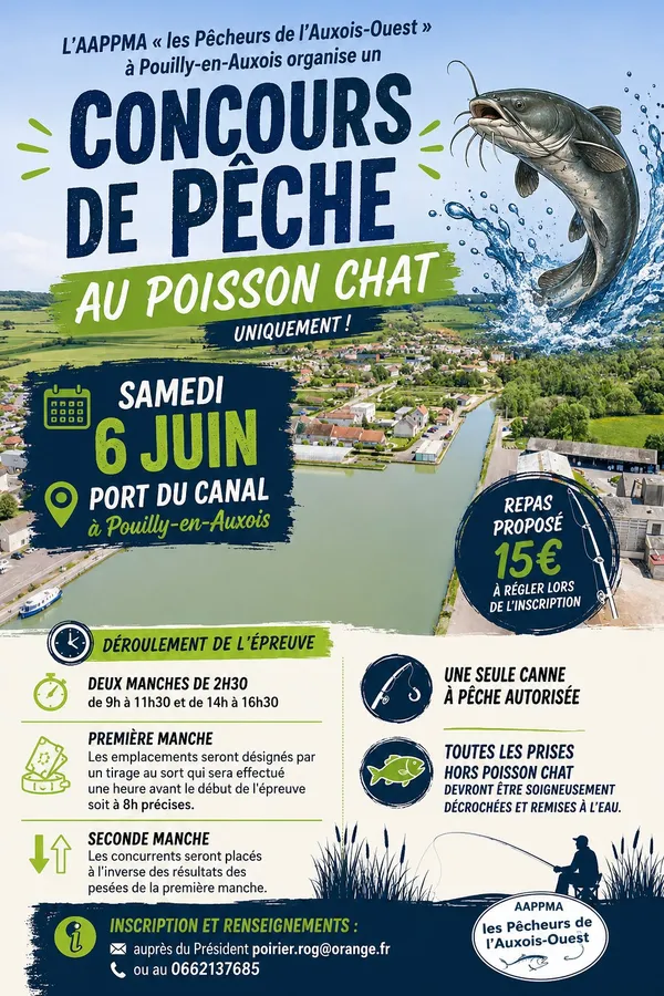 Concours de pêche au poisson chat- Pouilly en Auxois