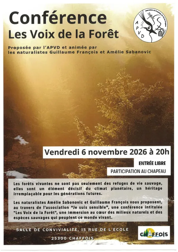 Conférence - Les Voix de la Forêt