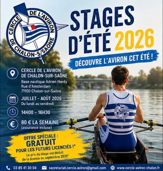 Stages d'été d'aviron