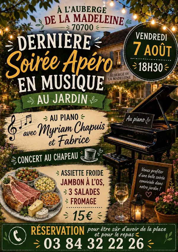 Soirée Apéro au jardin - Hameau de la Madeleine
