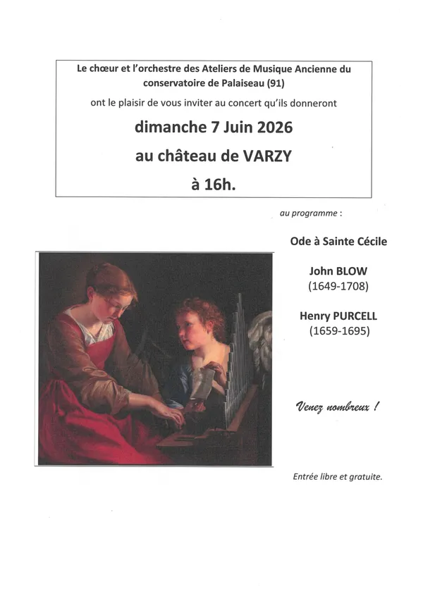 Concert au château de Varzy : Ode à Sainte Cécile