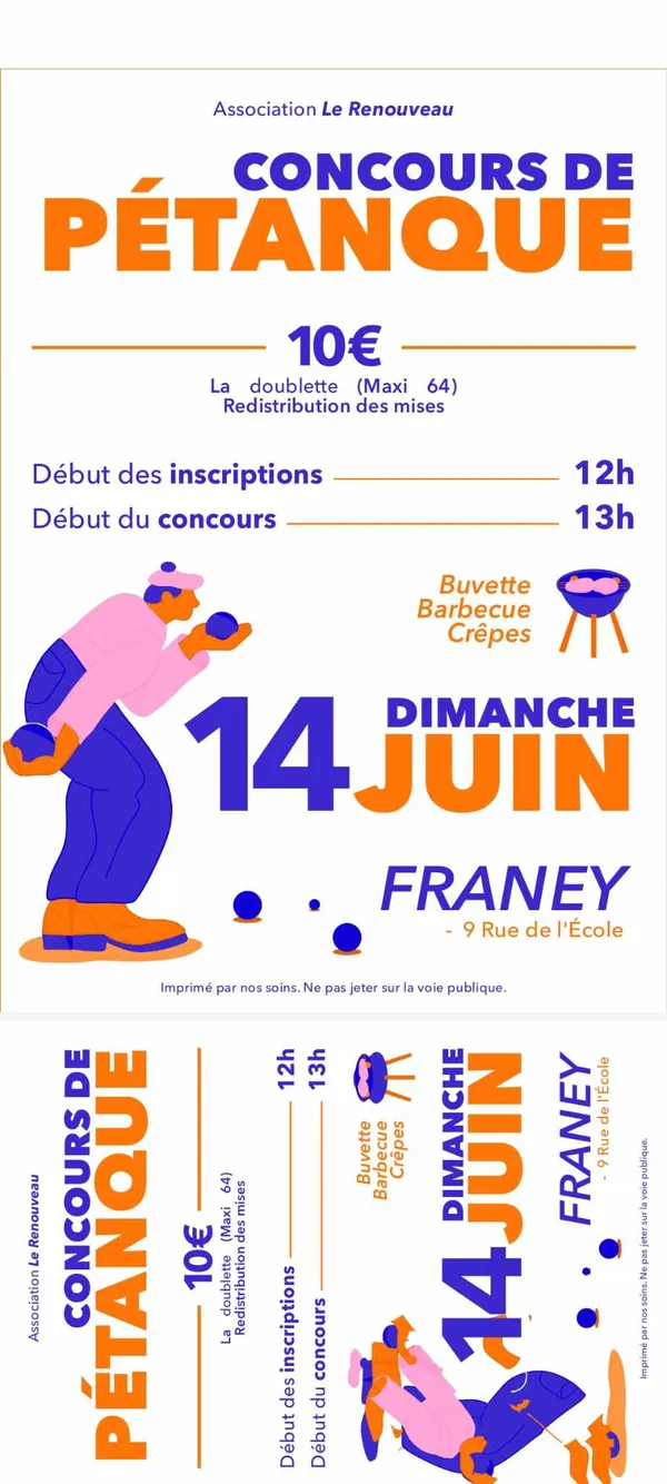 Concours de pétanque
