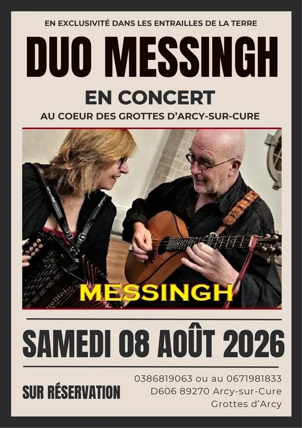 Concert aux Grottes d'Arcy - Duo Messingh