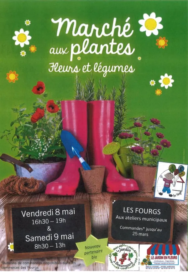 Marché aux fleurs et plants