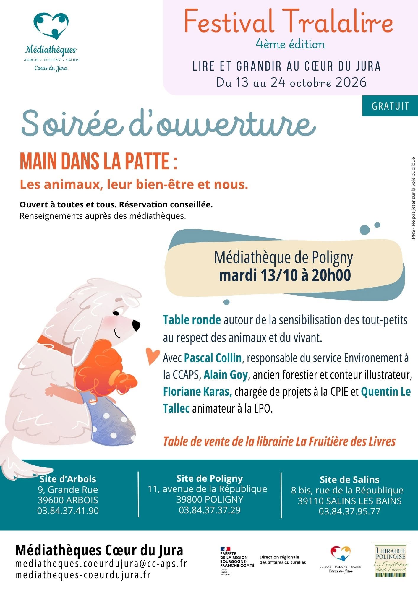 Main dans la patte