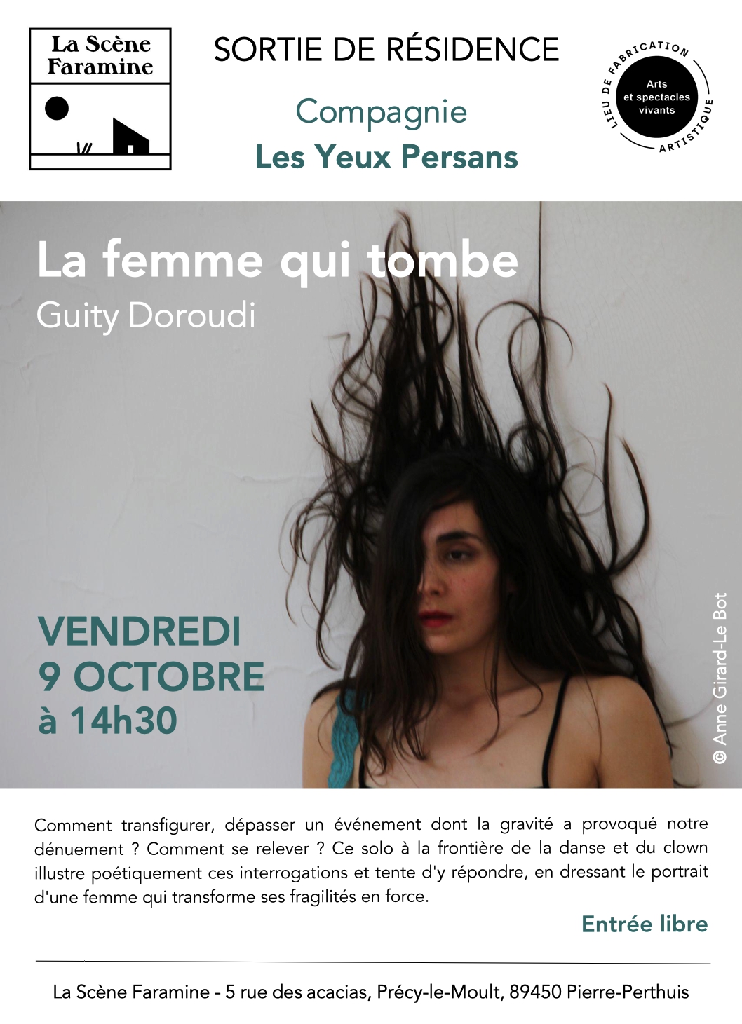 Spectacle "La femme qui tombe" - sortie de résidence