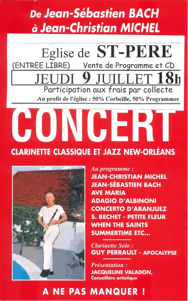 Concert clarinette classique et jazz New-Orléans