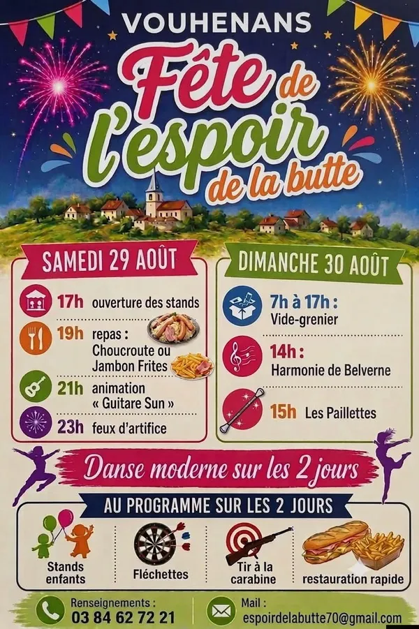 🎊 Fête de l'Espoir de la Butte – Vouhenans