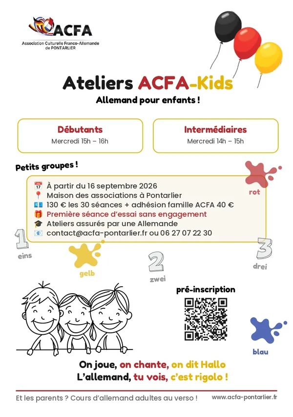 Ateliers d'allemand pour enfants