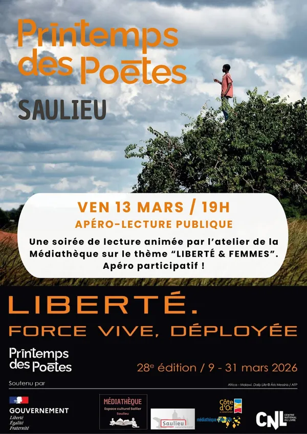 Apéro-Lectures - Printemps des poètes à Saulieu