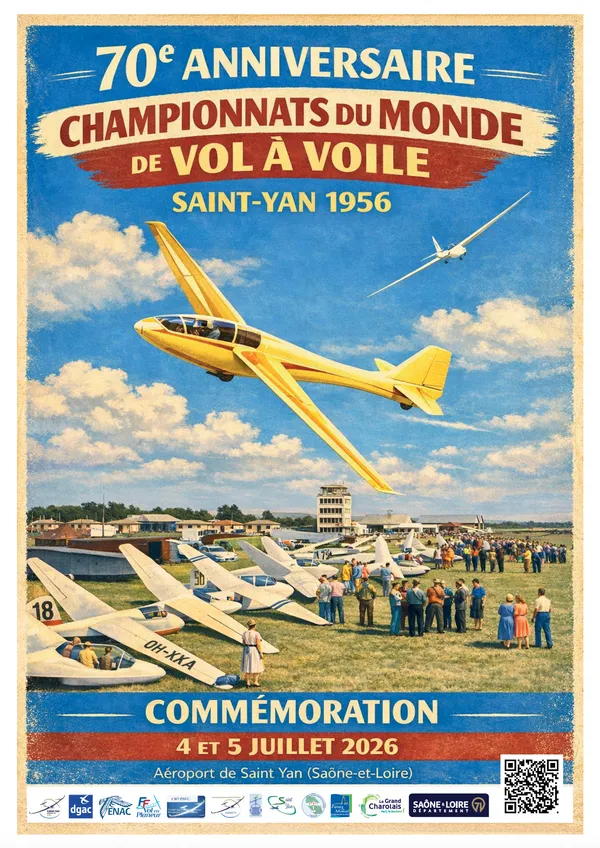 Commémoration 70ème anniversaire des championnats du monde de planeur à St Yan