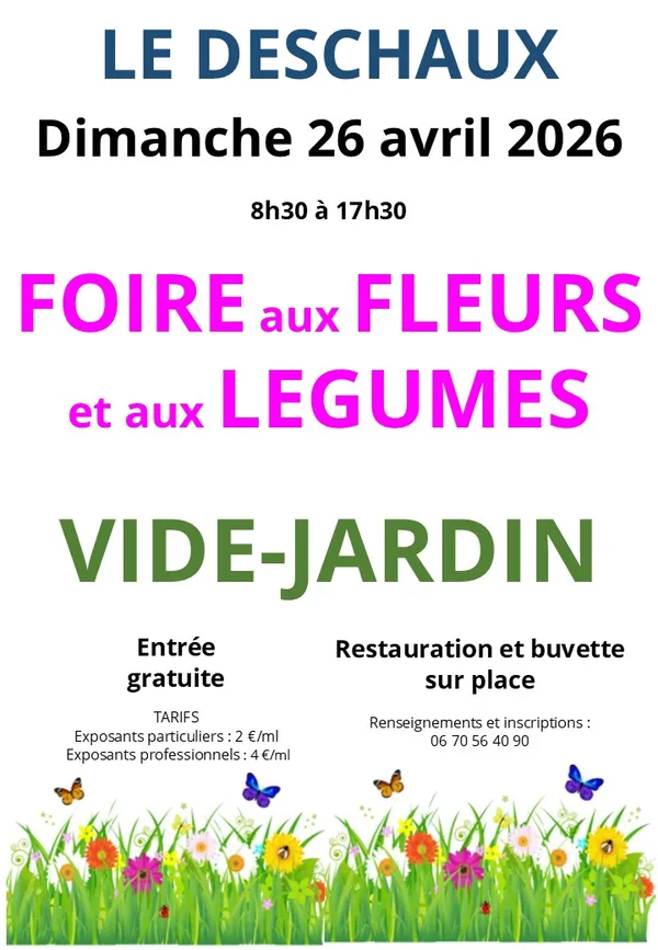 FOIRE AUX FLEURS ET LEGUMES - VIDE JARDIN