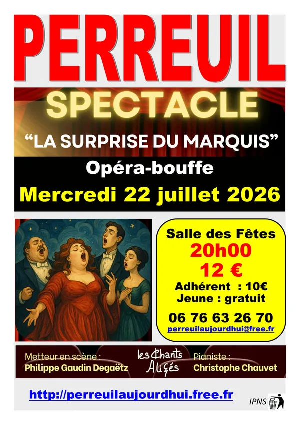 Opéra bouffe " La surprise du Marquis"