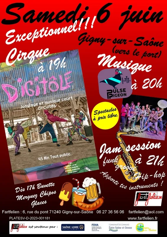 Cirque & Musique en bord de Saône